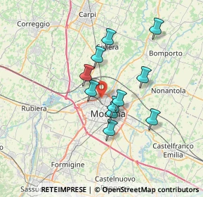 Mappa Via Francesco Fiorentino, 41122 Modena MO, Italia (5.63545)