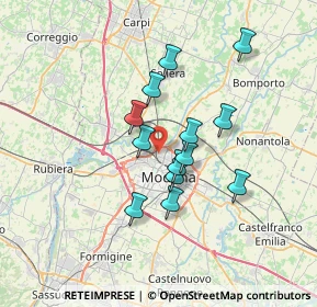 Mappa Via Francesco Fiorentino, 41122 Modena MO, Italia (5.57615)