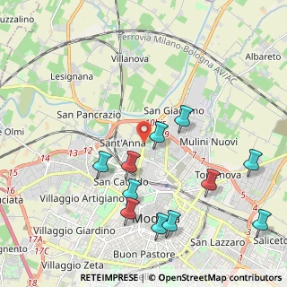Mappa Viale Alessandro La Marmora, 41122 Modena MO, Italia (2.30727)