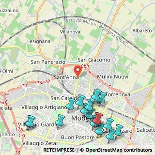 Mappa Viale Alessandro La Marmora, 41122 Modena MO, Italia (2.91389)