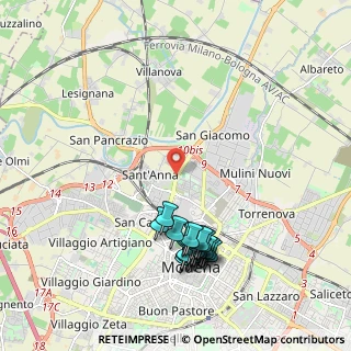 Mappa Viale Alessandro La Marmora, 41122 Modena MO, Italia (2.205)