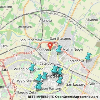 Mappa Viale Alessandro La Marmora, 41122 Modena MO, Italia (2.73667)