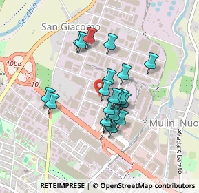 Mappa Via Somalia, 41122 Modena MO, Italia (0.341)