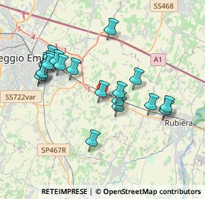 Mappa Via Lelio E Fausto Socini, 42122 Masone RE, Italia (3.7385)