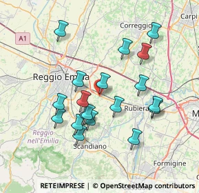 Mappa Via Lelio E Fausto Socini, 42122 Masone RE, Italia (6.93316)