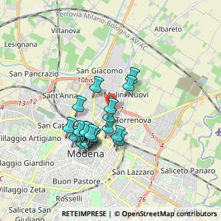 Mappa Viale del Mercato, 41122 Modena MO, Italia (1.501)