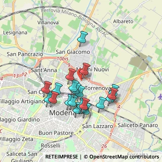 Mappa Viale del Mercato, 41122 Modena MO, Italia (1.651)