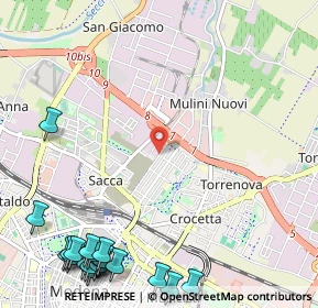 Mappa Viale del Mercato, 41122 Modena MO, Italia (1.7715)