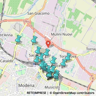 Mappa Viale del Mercato, 41122 Modena MO, Italia (1.131)