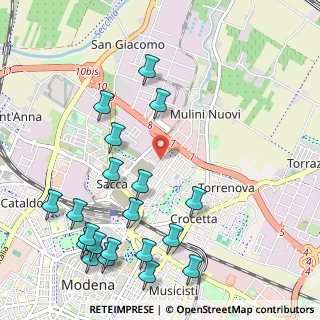 Mappa Viale del Mercato, 41122 Modena MO, Italia (1.3305)
