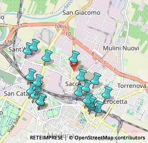 Mappa Via Gian Battista Bodoni, 41122 Modena MO, Italia (1.0585)