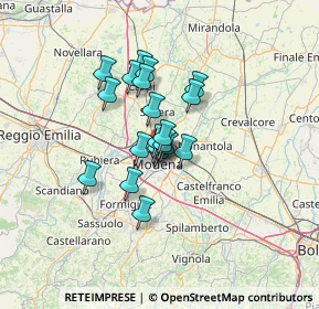 Mappa Via Gian Battista Bodoni, 41122 Modena MO, Italia (8.783)