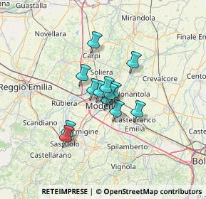 Mappa Via Gian Battista Bodoni, 41122 Modena MO, Italia (8.08308)
