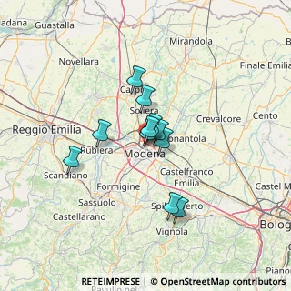 Mappa Via Canaletto Sud, 41122 Modena MO, Italia (8.95364)