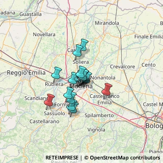 Mappa Via Canaletto Sud, 41122 Modena MO, Italia (7.59526)