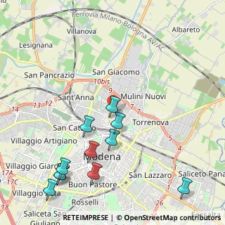 Mappa Via Canaletto Sud, 41122 Modena MO, Italia (2.57091)