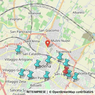 Mappa Via Canaletto Sud, 41122 Modena MO, Italia (2.87455)