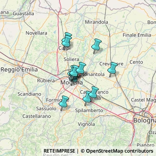 Mappa Via Argentina, 41122 Modena MO, Italia (8.83462)