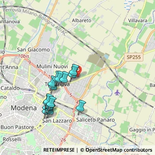 Mappa Via Argentina, 41122 Modena MO, Italia (1.93067)