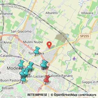 Mappa Via Argentina, 41122 Modena MO, Italia (2.8)