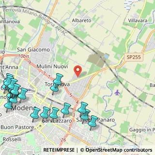 Mappa Via Argentina, 41122 Modena MO, Italia (3.3665)
