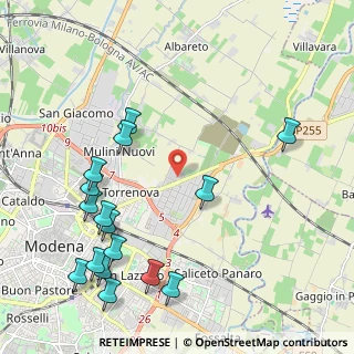 Mappa Via Argentina, 41122 Modena MO, Italia (2.62625)