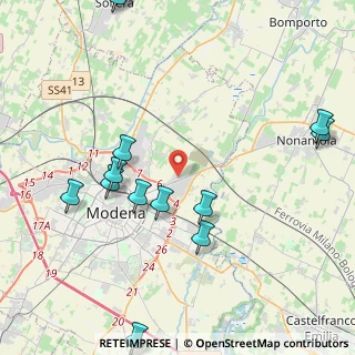 Mappa Via Argentina, 41122 Modena MO, Italia (5.21692)
