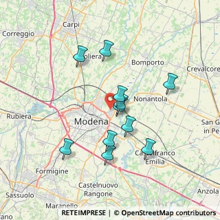 Mappa Via Argentina, 41122 Modena MO, Italia (6.42273)