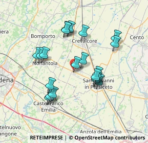 Mappa Via Modena, 40019 Sant'Agata Bolognese BO, Italia (6.6975)