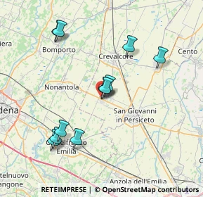 Mappa Via Modena, 40019 Sant'Agata Bolognese BO, Italia (7.38091)