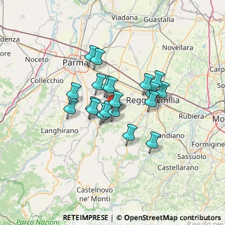 Mappa Via R. Morandi, 42021 Bibbiano RE, Italia (9.68)