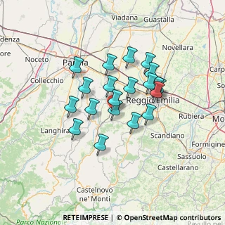 Mappa Via R. Morandi, 42021 Bibbiano RE, Italia (10.894)