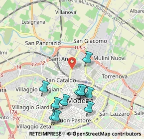 Mappa Via Cesare Balbo, 41122 Modena MO, Italia (2.19364)