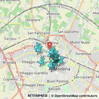 Mappa Via Cesare Razzaboni, 41122 Modena MO, Italia (1.32467)
