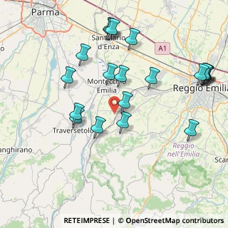 Mappa Via Monti Suor Enrichetta, 42021 Bibbiano RE, Italia (9.0005)