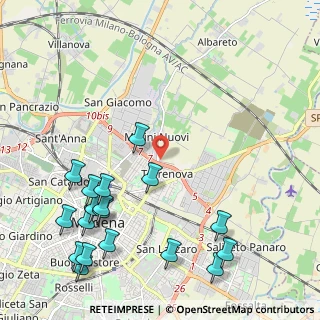 Mappa Via Rovatti, 41122 Modena MO, Italia (2.79556)