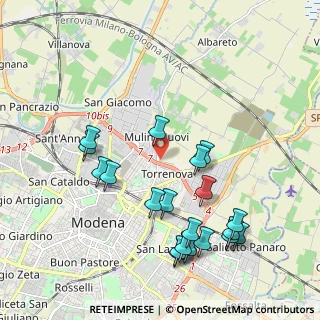 Mappa Via Rovatti, 41122 Modena MO, Italia (2.227)
