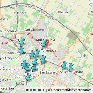 Mappa Via Rovatti, 41122 Modena MO, Italia (2.46438)