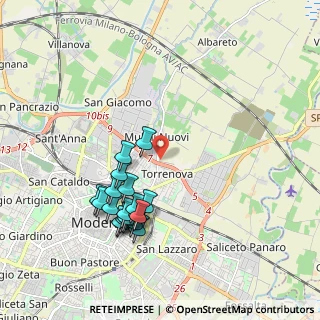 Mappa Via Rovatti, 41122 Modena MO, Italia (1.991)