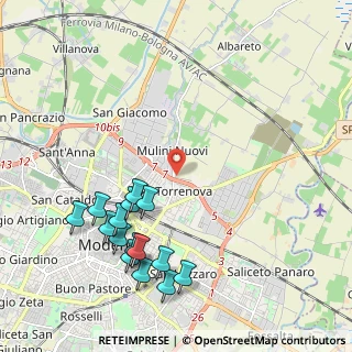 Mappa Via Rovatti, 41122 Modena MO, Italia (2.442)