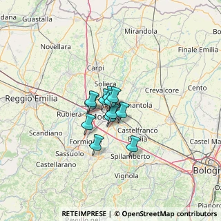 Mappa Via Rovatti, 41122 Modena MO, Italia (6.50167)