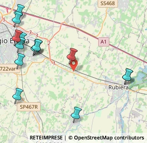 Mappa Via Ferruccio Tagliavini, 42122 Reggio nell'Emilia RE, Italia (5.71286)