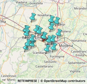 Mappa Via Ferruccio Tagliavini, 42122 Reggio nell'Emilia RE, Italia (9.888)