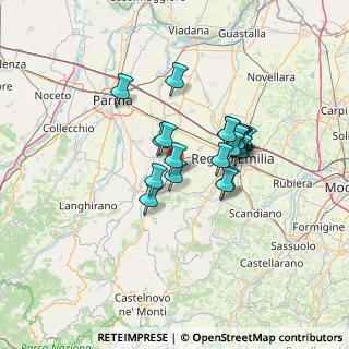 Mappa 42021 Bibbiano RE, Italia (9.9915)