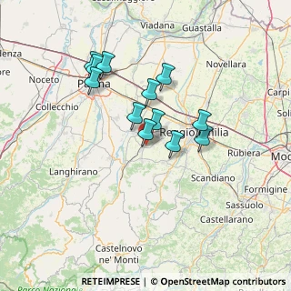 Mappa 42021 Bibbiano RE, Italia (11.5875)