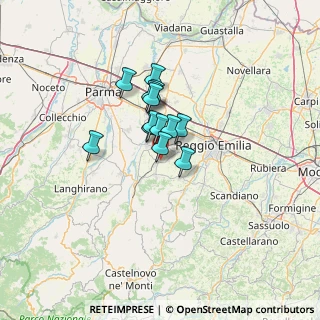 Mappa 42021 Bibbiano RE, Italia (8.09692)