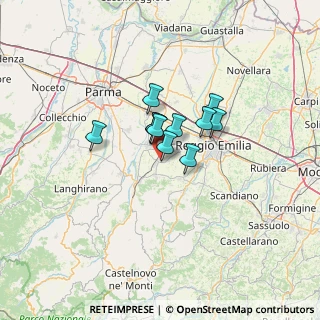 Mappa 42021 Bibbiano RE, Italia (7.47455)