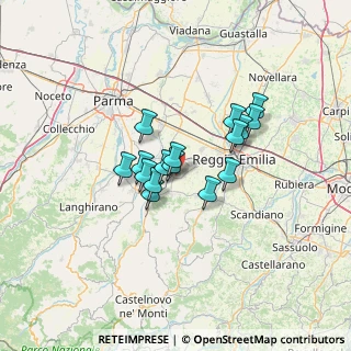 Mappa 42021 Bibbiano RE, Italia (9.41563)