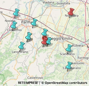 Mappa 42021 Bibbiano RE, Italia (14.59615)