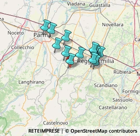 Mappa 42021 Bibbiano RE, Italia (9.96923)